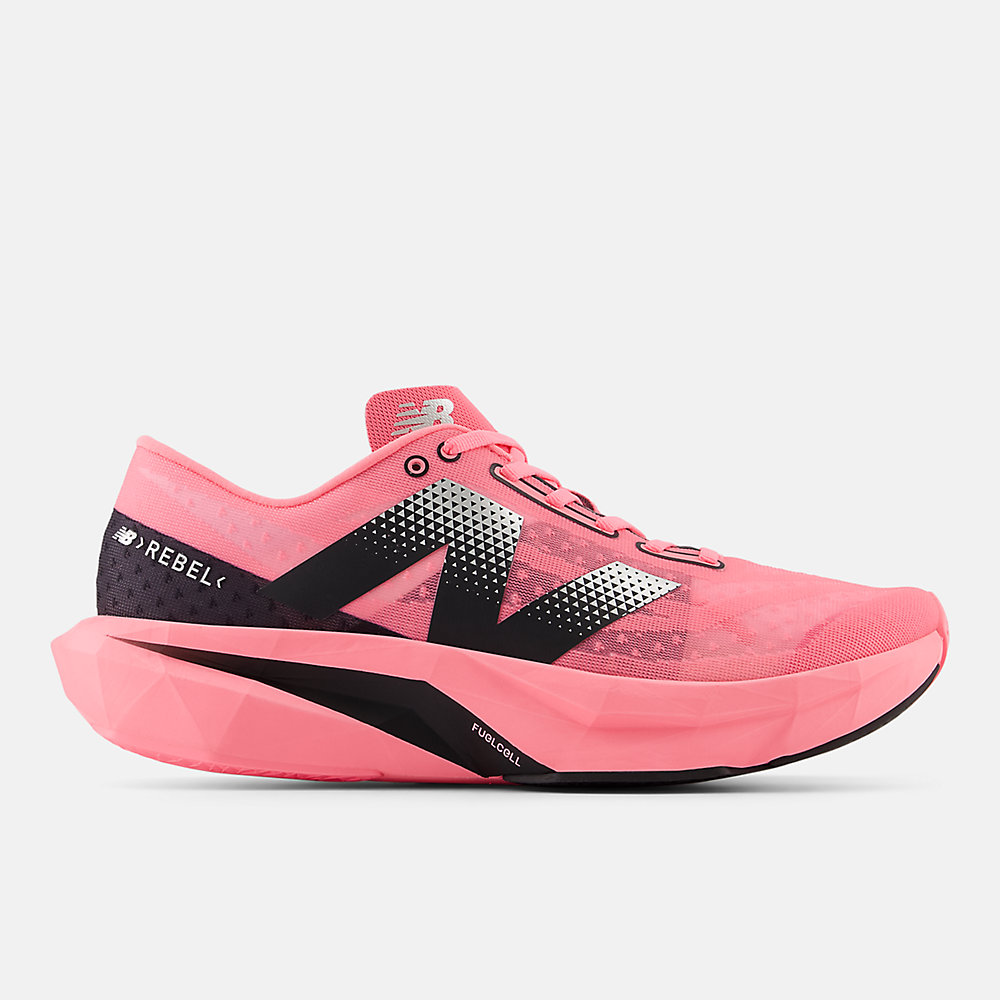 New Balance FuelCell Rebel v4 Shoes Ultra Pink with White and Black